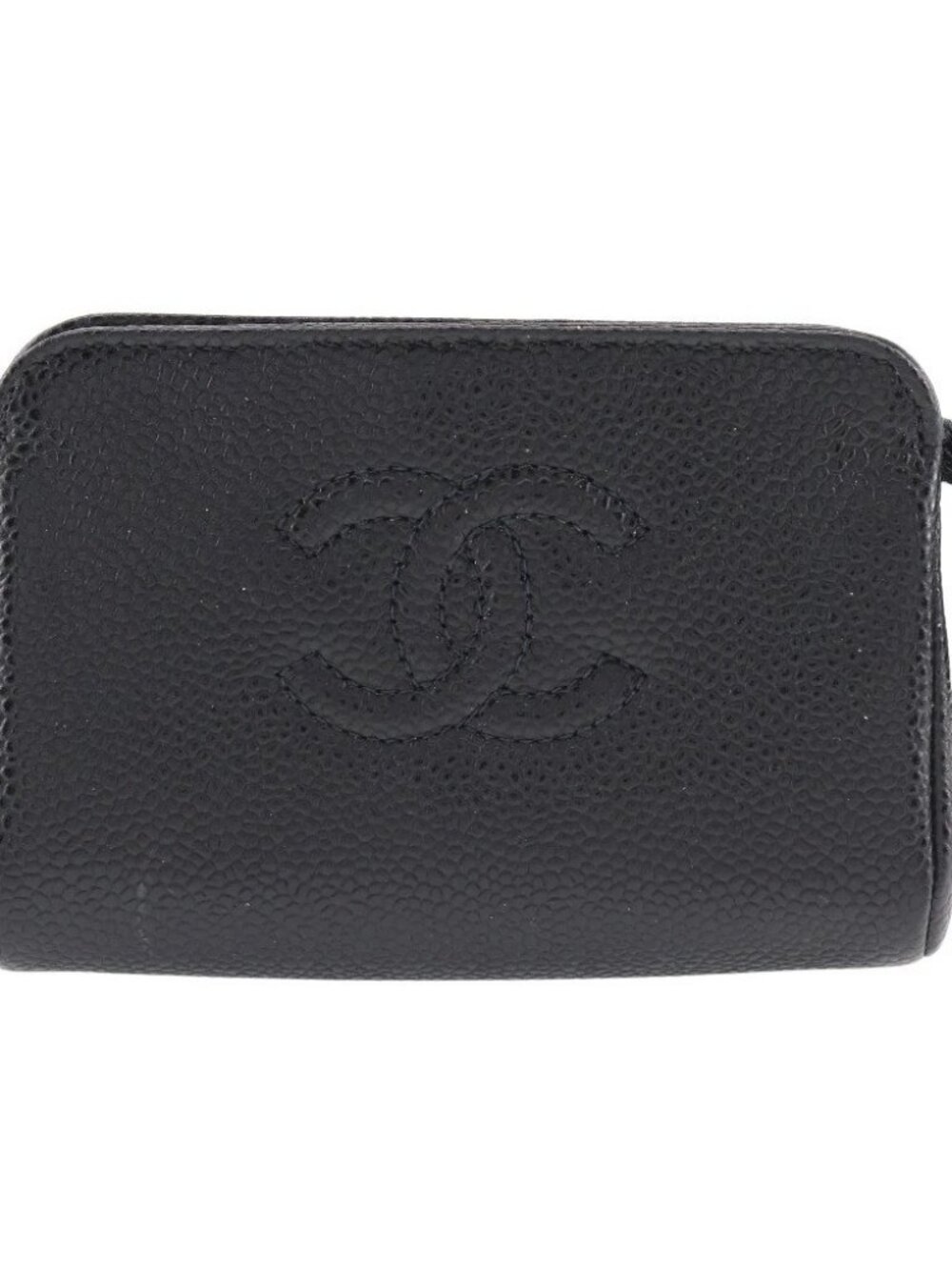 CHANEL COCO Mark Pouch A13500 black leather Women